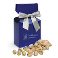 Jumbo California Pistachios in Metallic Blue Gift Box